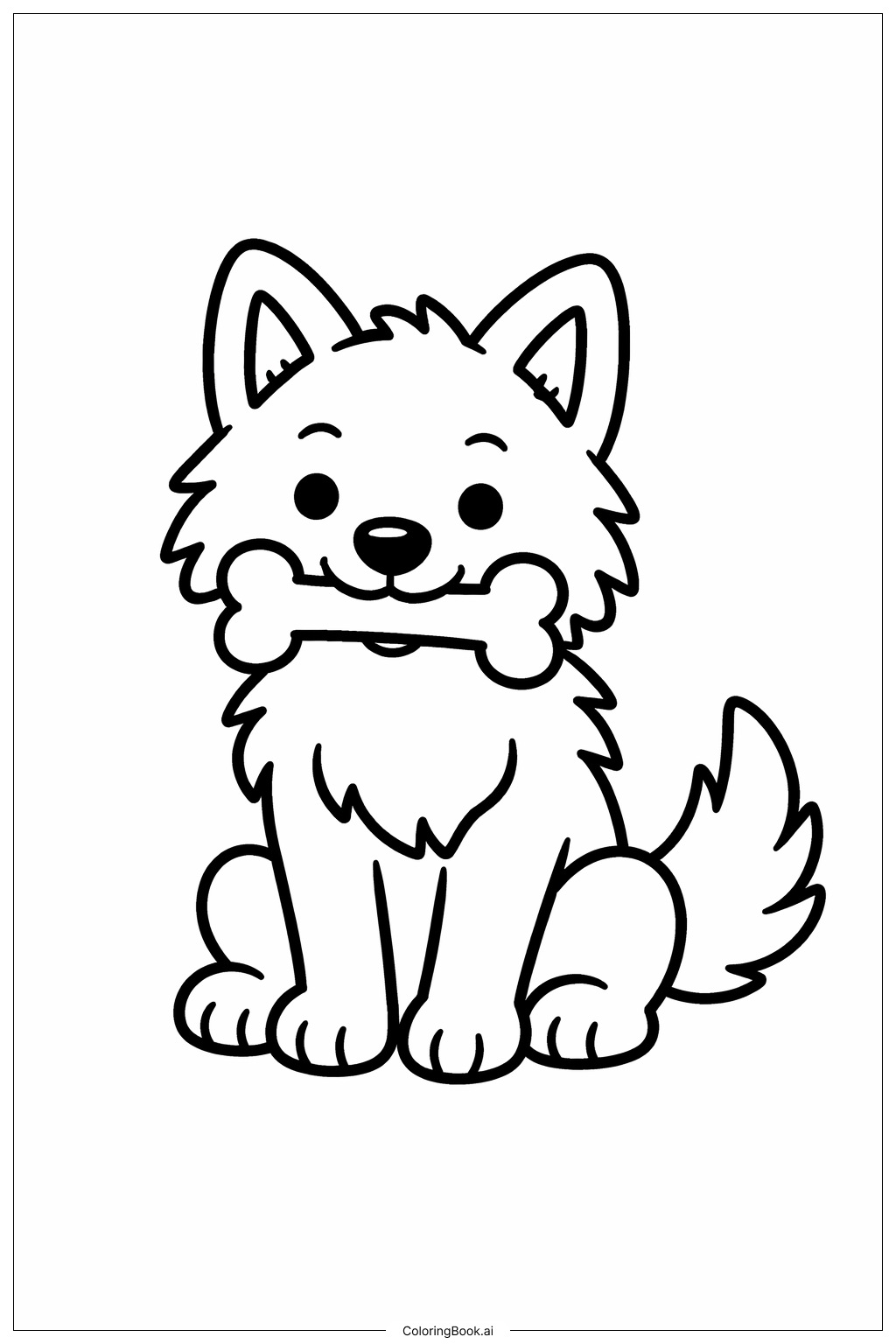 간단한 장난감과 늑대