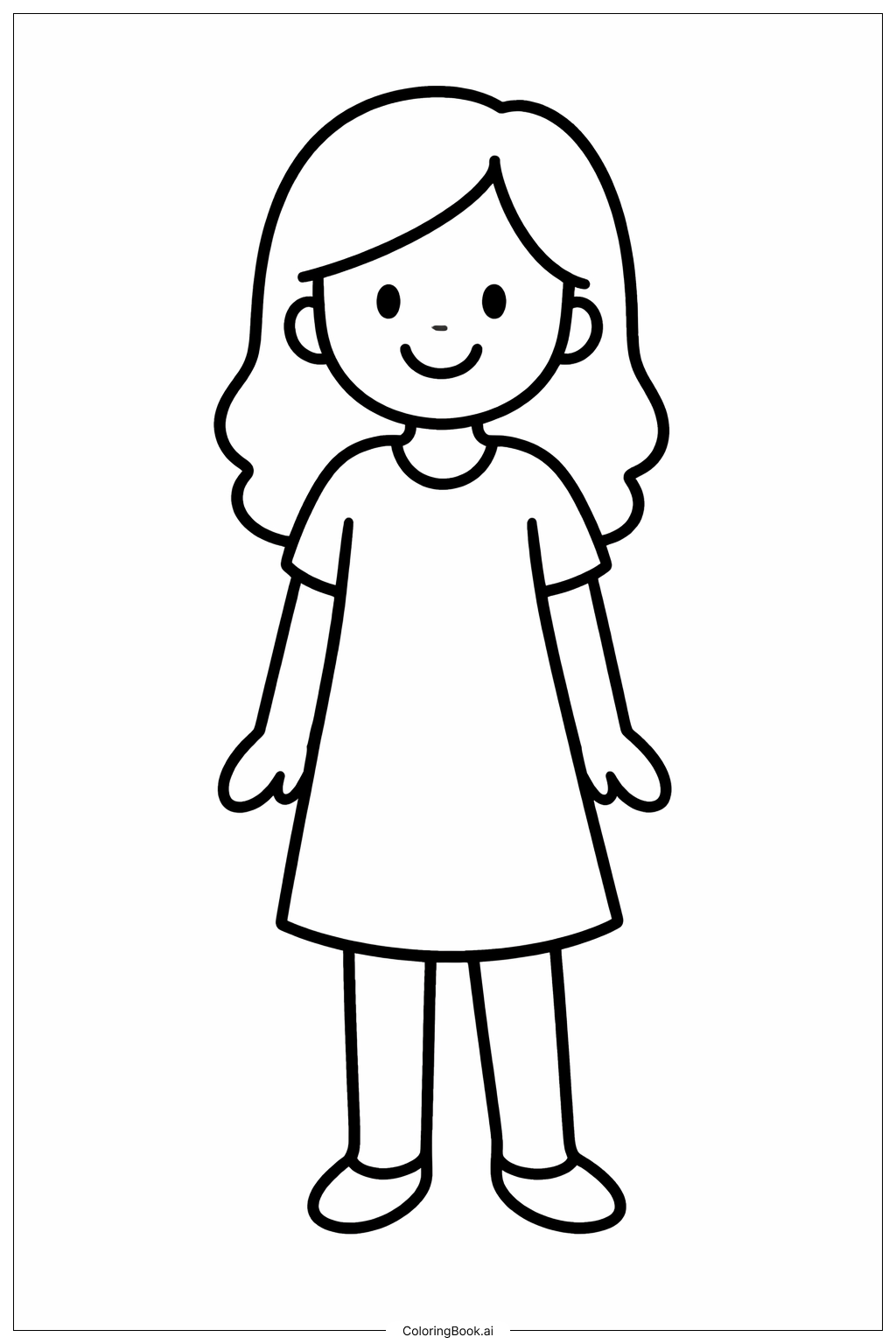 微笑着站立的女人