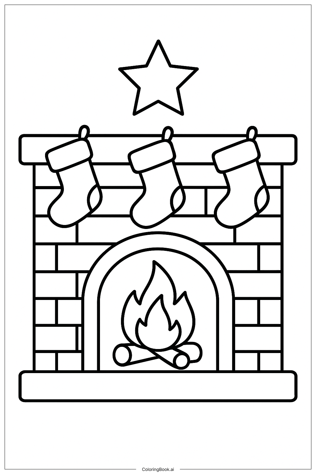 Lò sưởi Giáng sinh ấm cúng