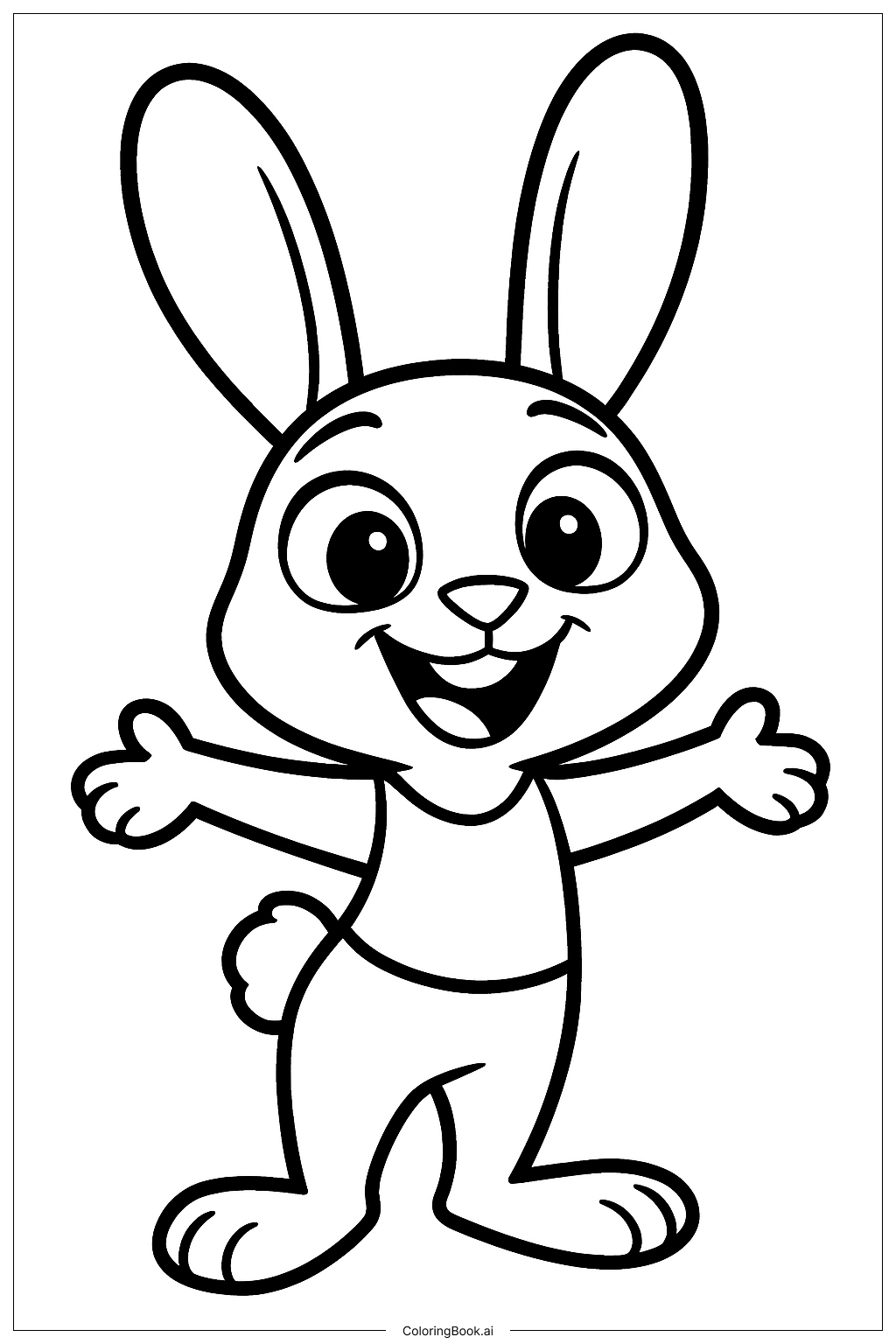  Zootopia Bunny Smile Coloring Page 