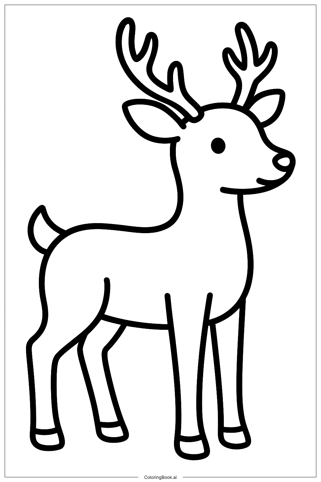  Zootopia Deer Standing Coloring Page 