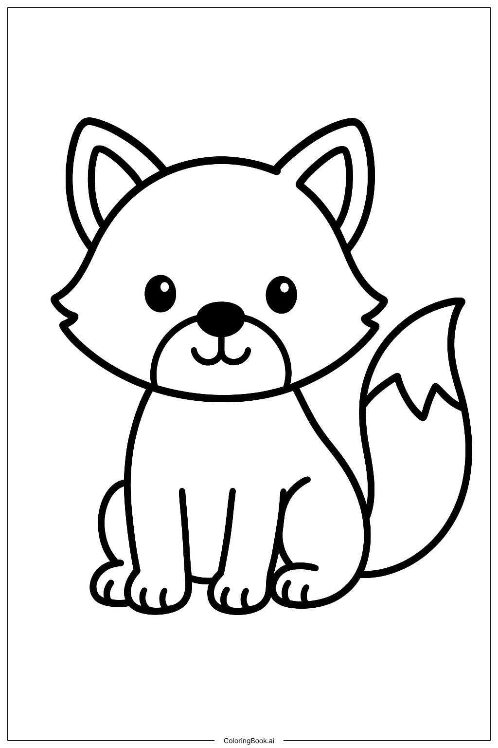  주토피아 작은 여우 색칠공부 페이지 