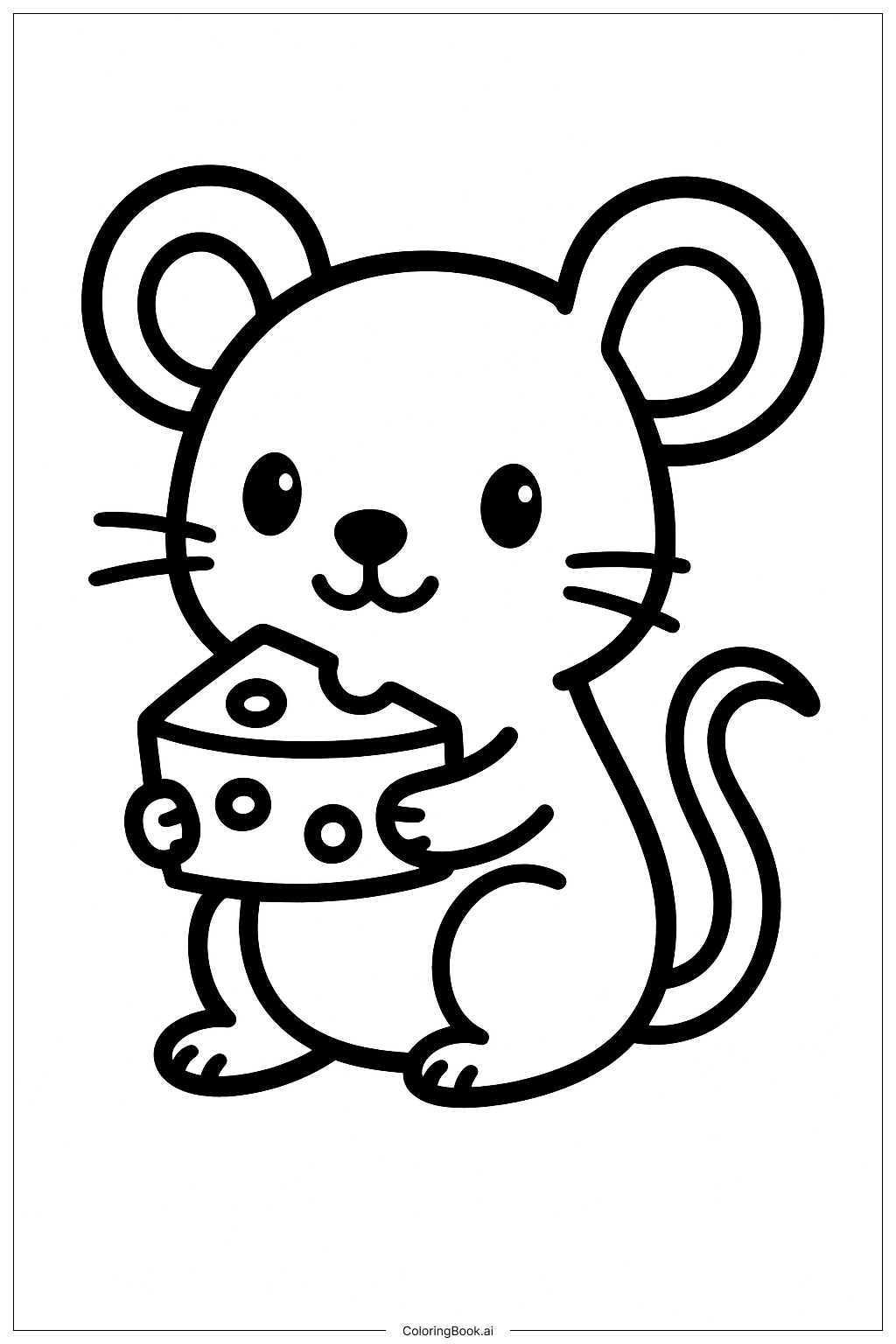  Zootopia Mouse With Cheese Coloring Page 