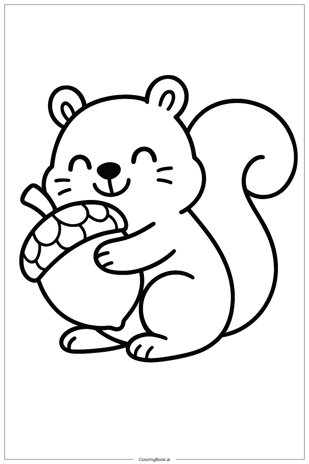  Zootopia Squirrel Hug Coloring Page 