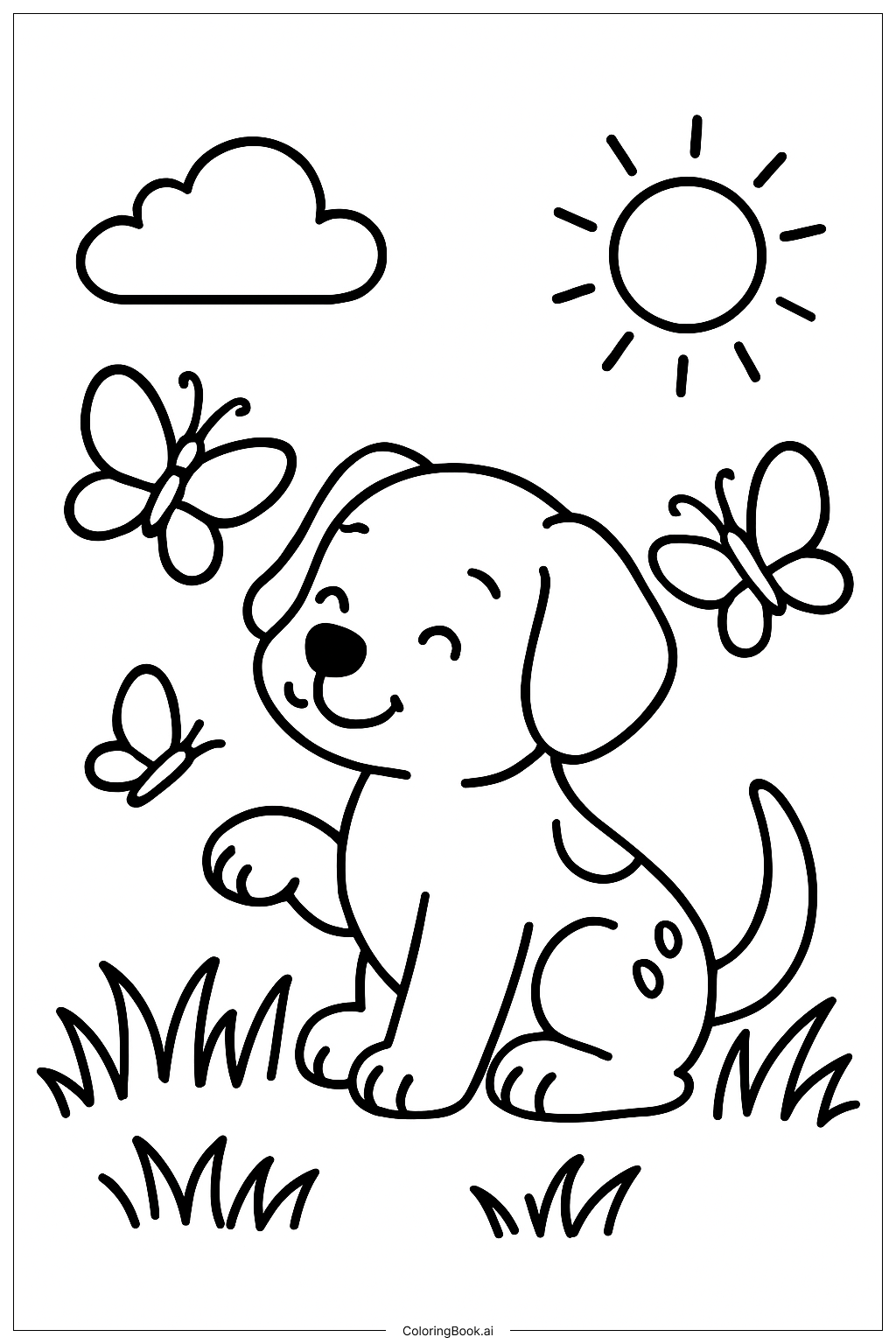 Fond Personnage De Chien Avec Coloriage Page à Colorier Contour Dun Chien  Mignon, Dessin Mignon, Dalmatien, Pages à Colorier Image de Fond Pour le  Téléchargement Gratuit - Pngtree, image size:1024x1536