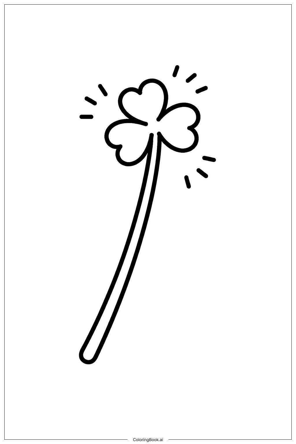 12 Cute Four Leaf Clover Printable Templates (FREE!) - Cassie Smallwood, image size:1024x1536